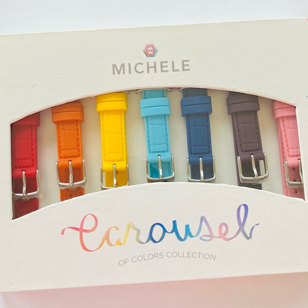 Michele 16 mm Carousel Silicone Strap Gift Set Multi One Size
